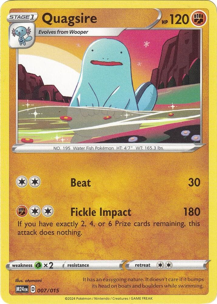 Quagsire — McDonald's Promos 2024 7 Pokémon card