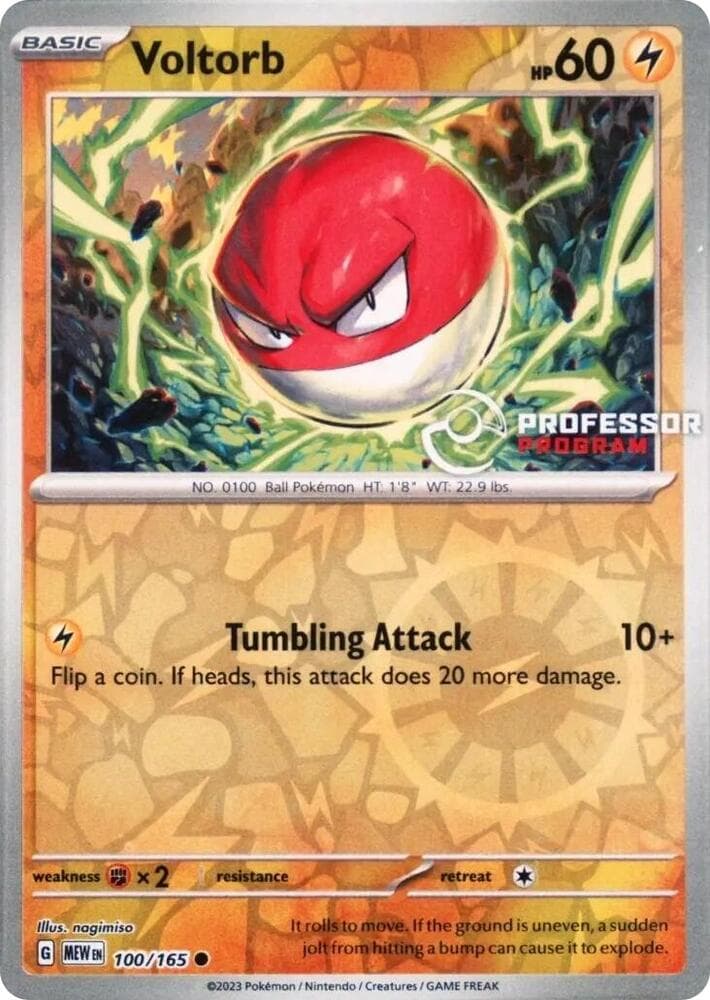 Voltorb — Professor Program Promos 100 Pokémon card