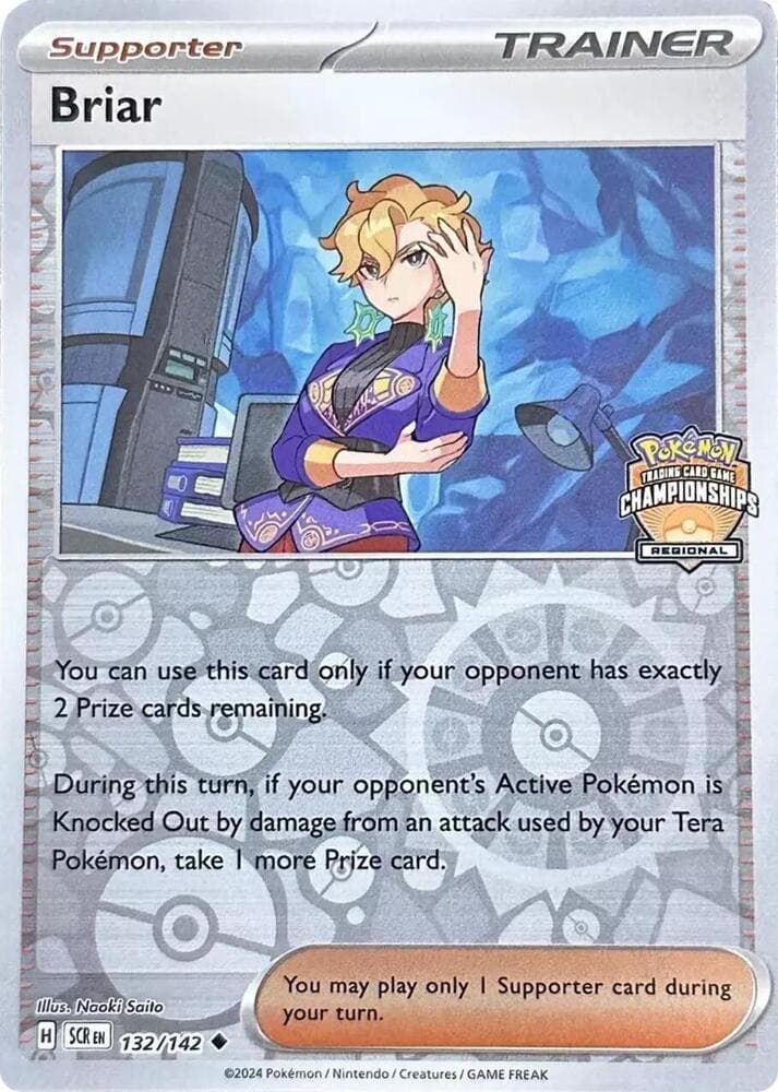 Briar - 132/142 (Regional Championship) — League & Championship Cards 132 Pokémon card