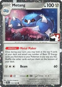 Metang - 114/162 (Cosmos Holo) — Prize Pack Series Cards 114 Pokémon card
