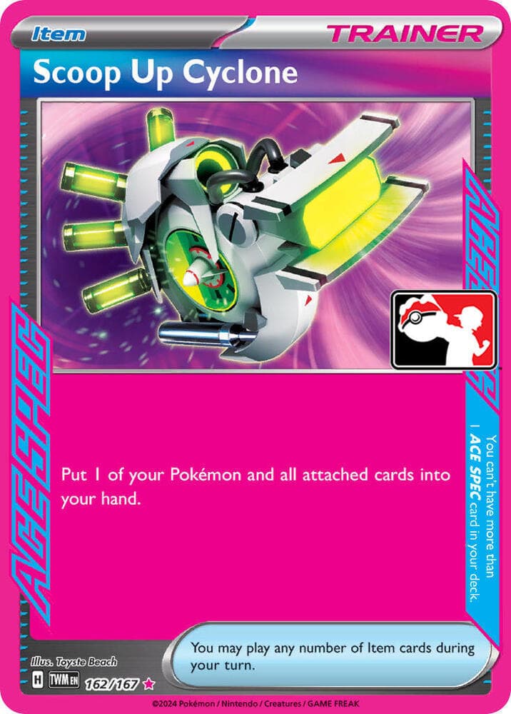Scoop Up Cyclone — Prize Pack Series Cards 162 Pokémon card