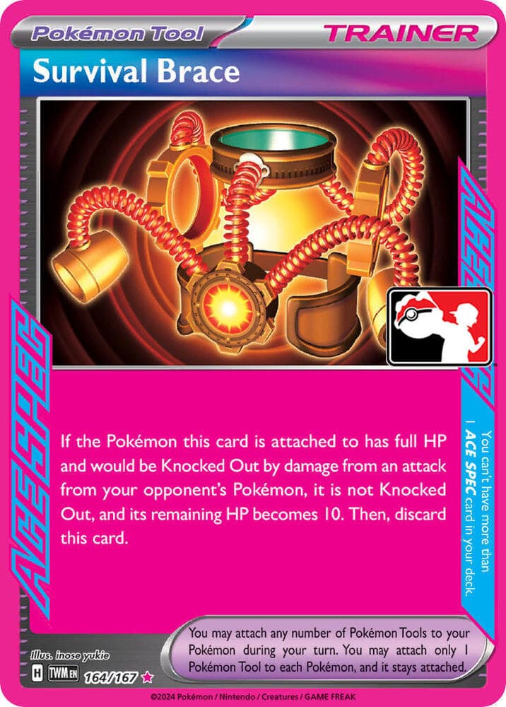Survival Brace — Prize Pack Series Cards 164 Pokémon card