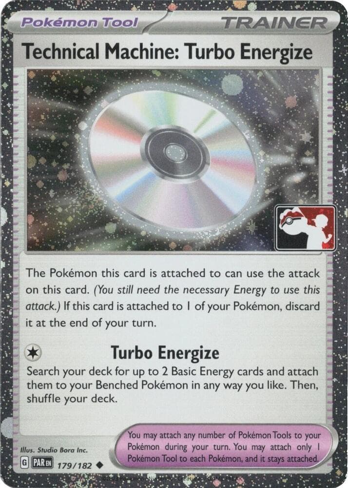 Technical Machine: Turbo Energize - 179/182 (Cosmos Holo) — Prize Pack Series Cards 179 Pokémon card
