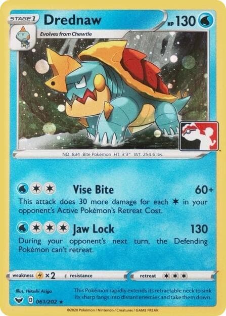 Drednaw - 061/202 (League Promo) — League & Championship Cards 61 Pokémon card