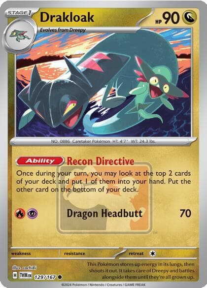 Drakloak — League & Championship Cards 129 Pokémon card