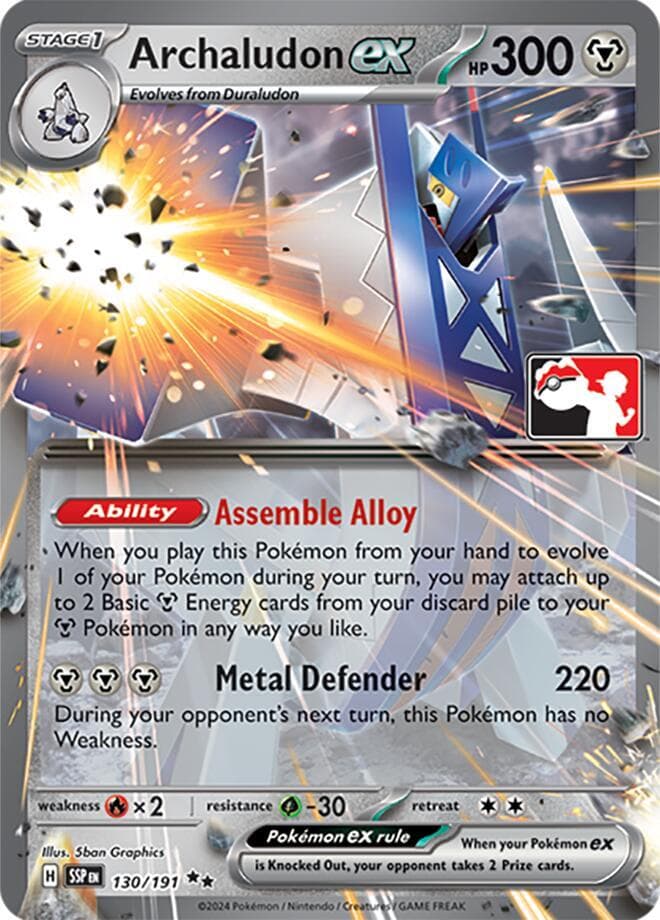 Archaludon ex — Prize Pack Series Cards 130 Pokémon card