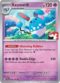 Azumarill — Prize Pack Series Cards 74