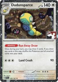 Dudunsparce - 129/162 (Cosmos Holo) — Prize Pack Series Cards 129 Pokémon card