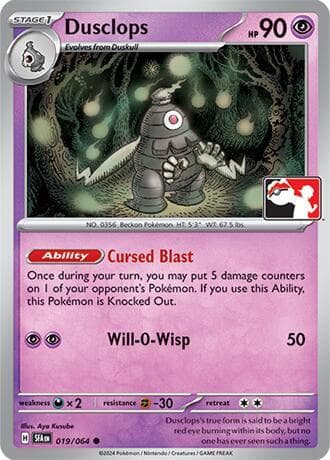Dusclops — Prize Pack Series Cards 19 Pokémon card