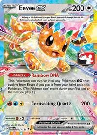 Eevee ex — Prize Pack Series Cards 75 Pokémon card