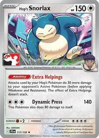 Hop's Snorlax — Prize Pack Series Cards 117