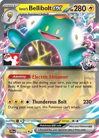 Iono's Bellibolt ex — Prize Pack Series Cards 53 Pokémon card