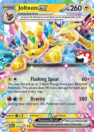 Jolteon ex — Prize Pack Series Cards 30 Pokémon card
