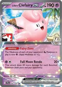 Lillie's Clefairy ex — Prize Pack Series Cards 56 Pokémon card