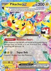 Pikachu ex — Prize Pack Series Cards 57 Pokémon card