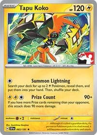 Tapu Koko — Prize Pack Series Cards 65