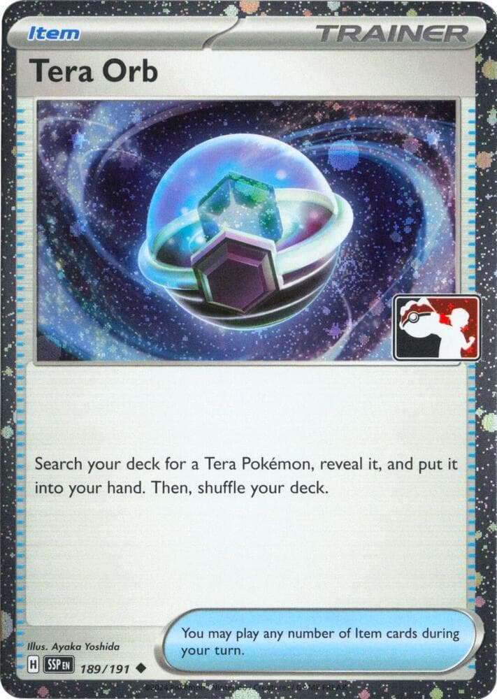 Tera Orb - 189/191 (Cosmos Holo) — Prize Pack Series Cards 189 Pokémon card