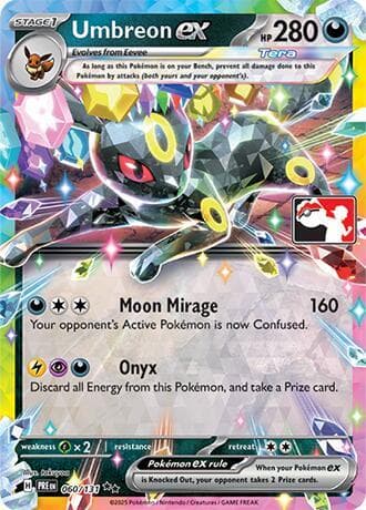 Umbreon ex — Prize Pack Series Cards 60 Pokémon card