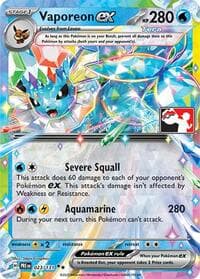 Vaporeon ex — Prize Pack Series Cards 23