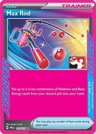 Max Rod — Prize Pack Series Cards 116 Pokémon card