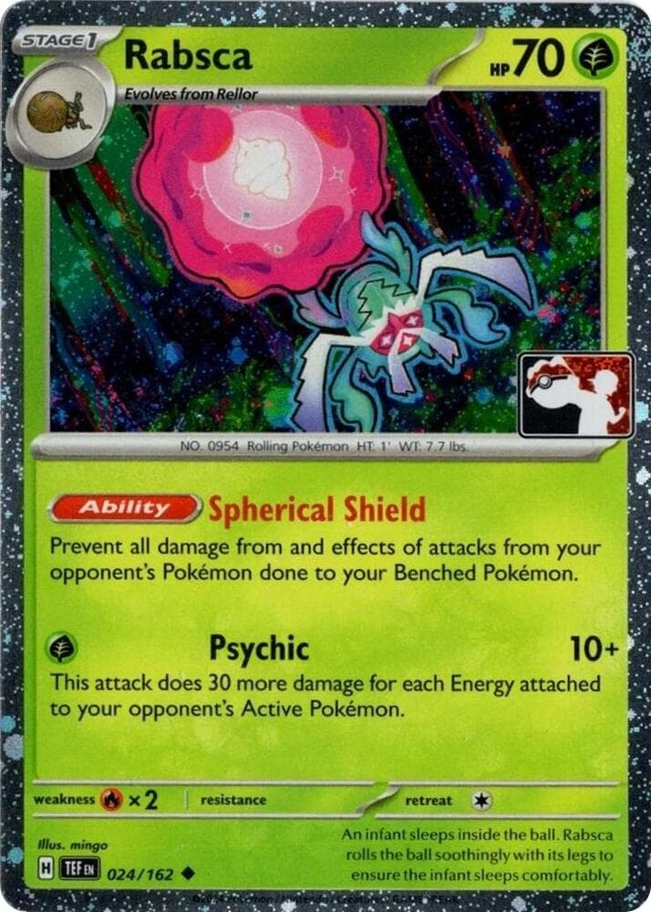 Rabsca - 024/162 (Cosmos Holo) — Prize Pack Series Cards 24 Pokémon card