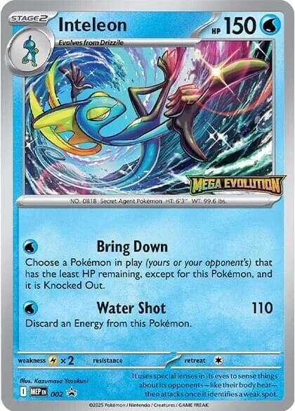 Inteleon - 002 — Mega Evolution Promo 2 Pokémon card