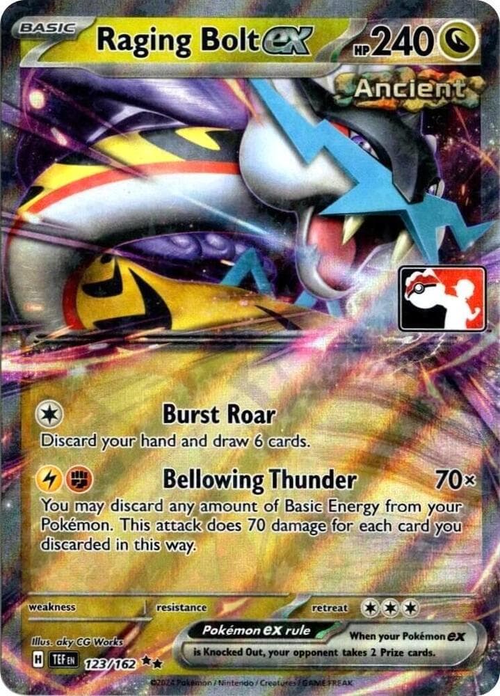 Raging Bolt ex — Prize Pack Series Cards 123 Pokémon card