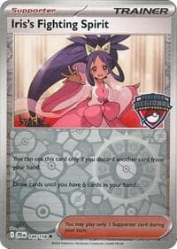 Iris's Fighting Spirit (Regional Championships) [Staff] — League & Championship Cards 149 Pokémon card