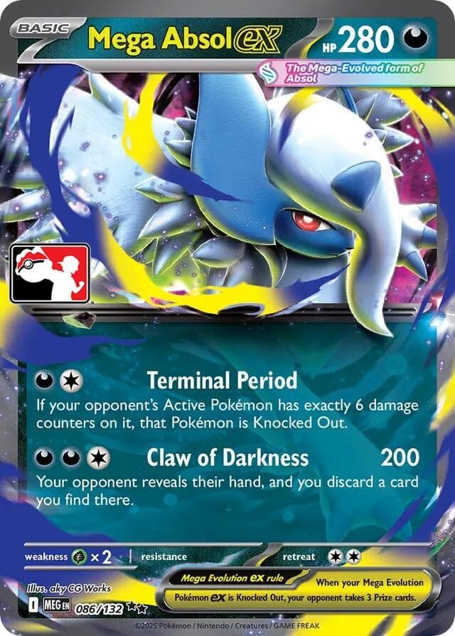Mega Absol ex — Prize Pack Series Cards 86 Pokémon card