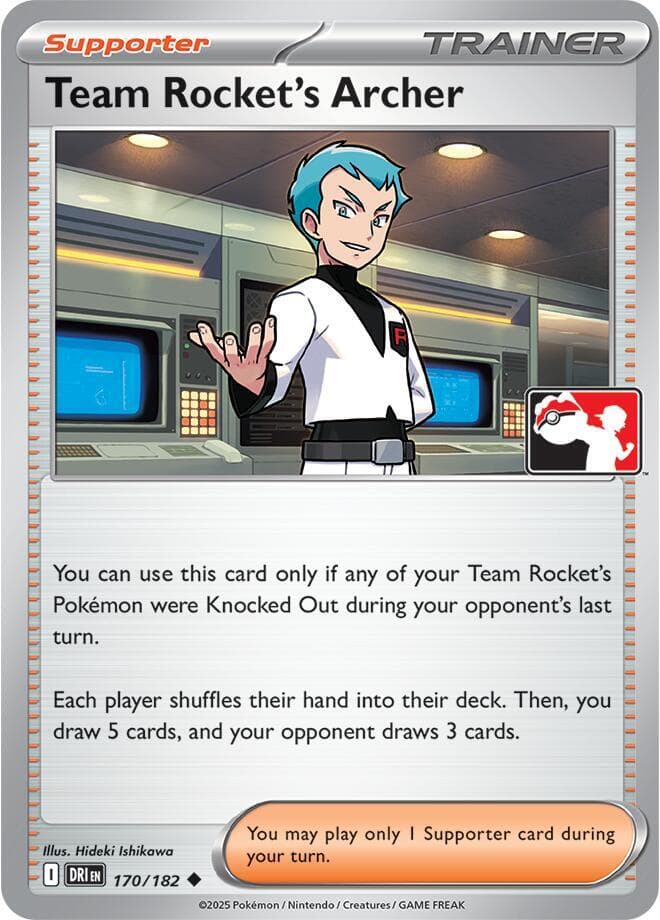 Team Rocket's Archer — Prize Pack Series Cards 170 Pokémon card