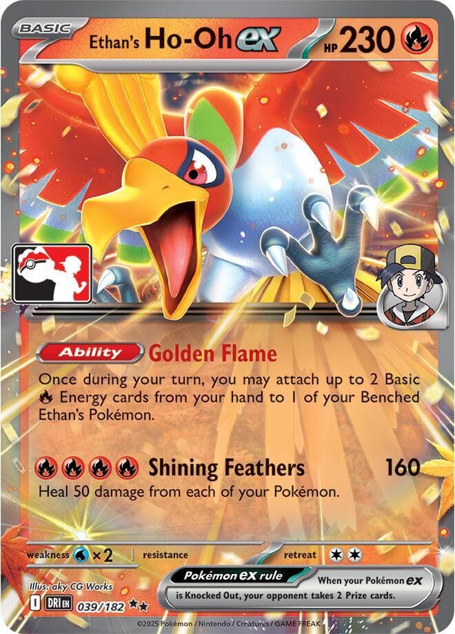 Ethan's Ho-Oh ex — Prize Pack Series Cards 39 Pokémon card