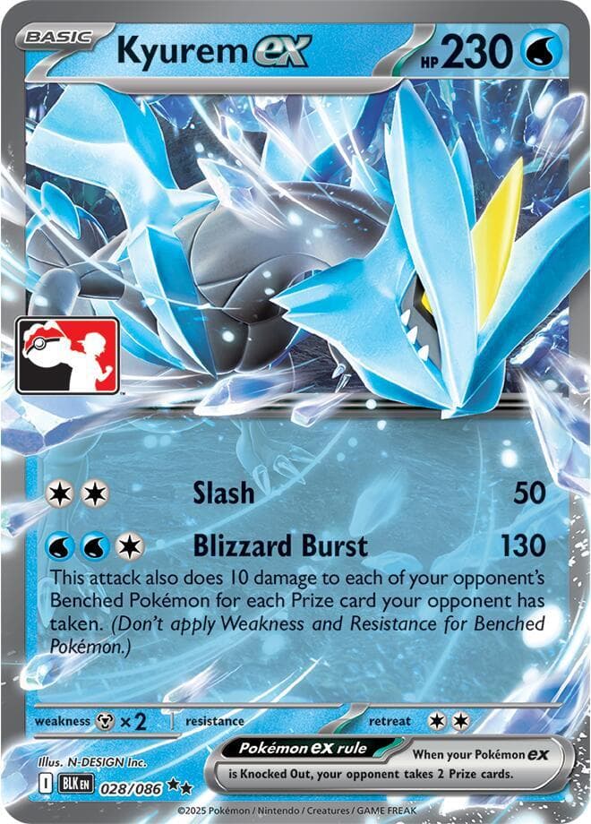 Kyurem ex — Prize Pack Series Cards 28 Pokémon card