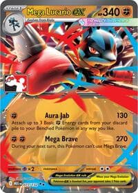 Mega Lucario ex — Prize Pack Series Cards 77 Pokémon card