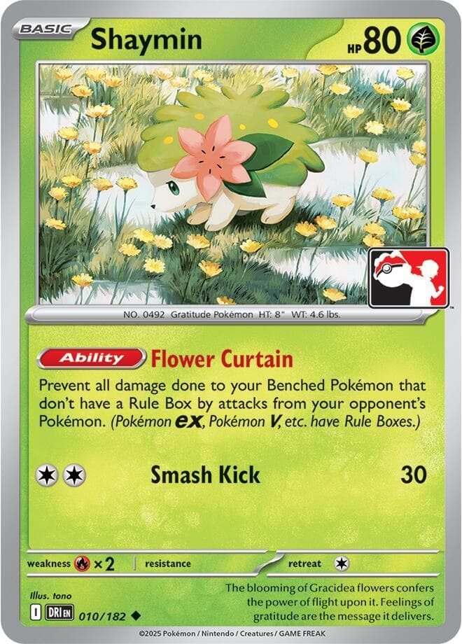 Shaymin — Prize Pack Series Cards 10 Pokémon card