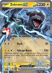 Zekrom ex - 034/086 (Left Stamp) — Prize Pack Series Cards 34 Pokémon card