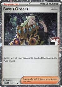Boss's Orders [Ghetsis] - 114/132 (Cosmos Holo) — Prize Pack Series Cards 114