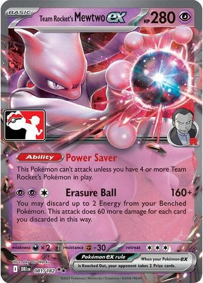 Team Rocket's Mewtwo ex — Prize Pack Series Cards 81 Pokémon card