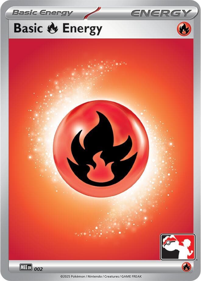 Basic Fire Energy - MEE 002 — Prize Pack Series Cards 2 Pokémon card