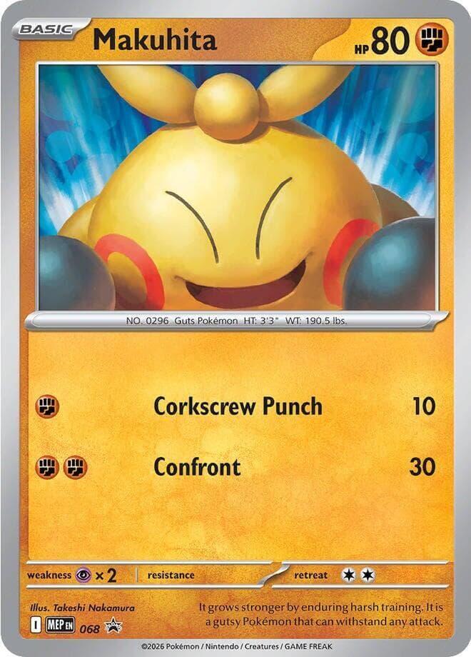 Makuhita - 068 — Mega Evolution Promo 68 Pokémon card