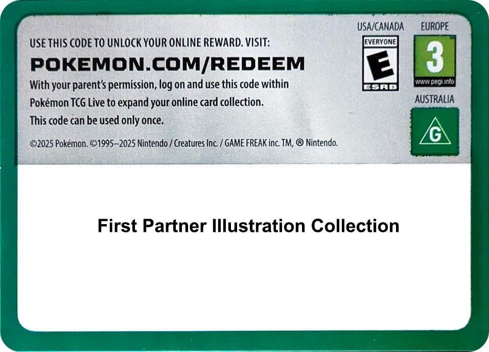 Code Card - First Partner Illustration Collection (Series 1) — First Partner Collection 2026 p686299 Pokémon card