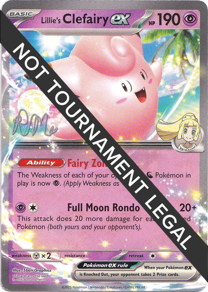 Lillie's Clefairy ex - 2025 (Riley McKay) — World Championship Decks p689023 Pokémon card
