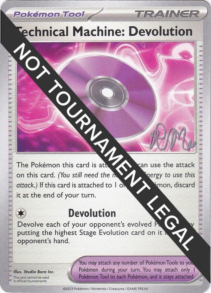 Technical Machine: Devolution - 2025 (Riley McKay) — World Championship Decks p689128 Pokémon card