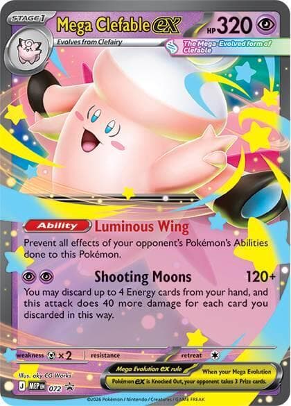 Mega Clefable ex - 072 — Mega Evolution Promo 72 Pokémon card
