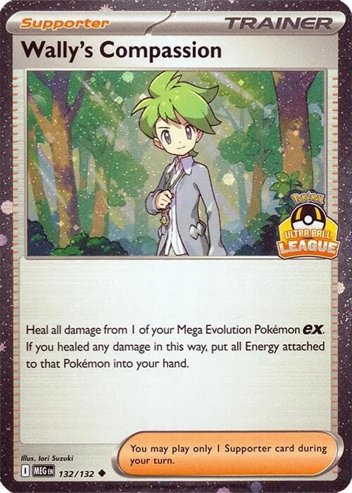 Wally's Compassion - 132/132 (Ultra Ball League) — Southeast Asia Exclusives 132 Pokémon card