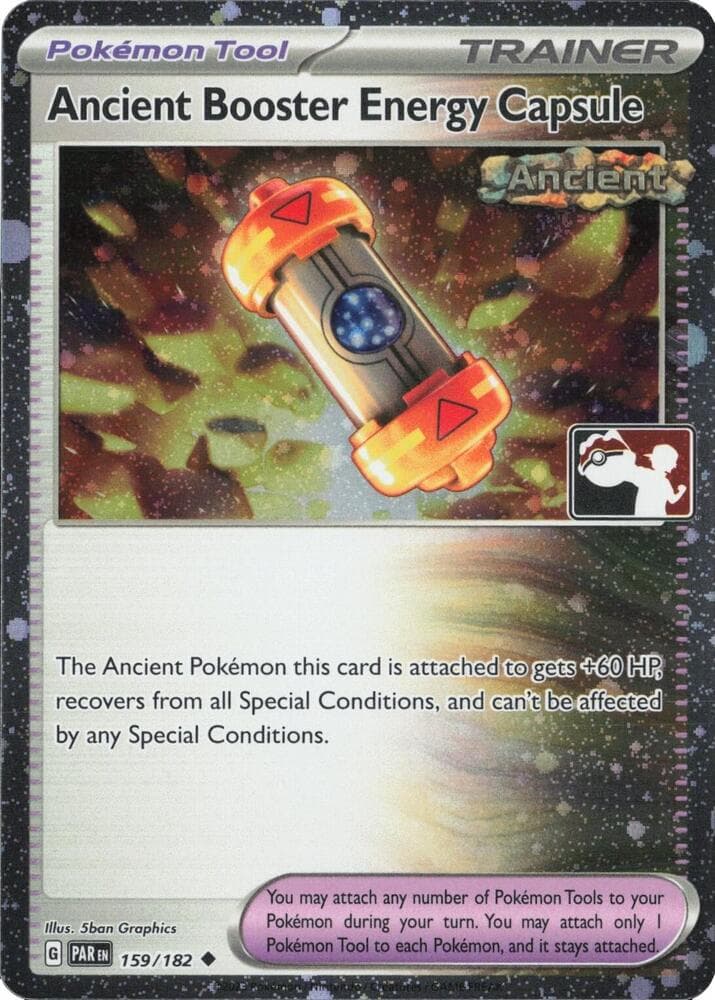 Ancient Booster Energy Capsule - 159/182 (Cosmos Holo) — Prize Pack Series Cards 159 Pokémon card