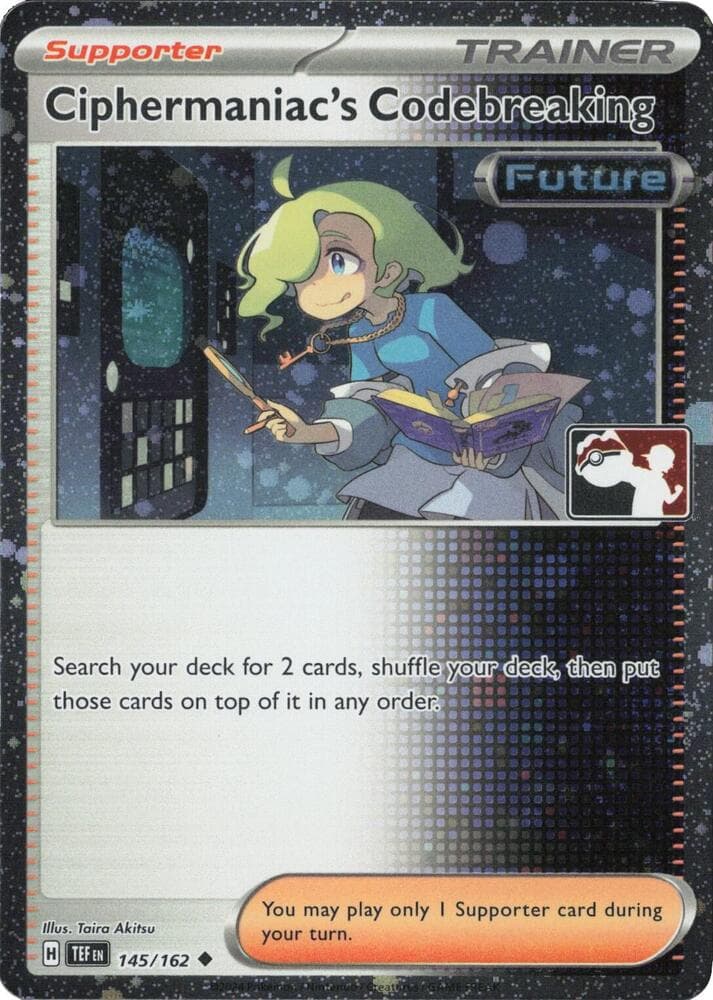 Ciphermaniac's Codebreaking - 145/162 (Cosmos Holo) — Prize Pack Series Cards 145 Pokémon card