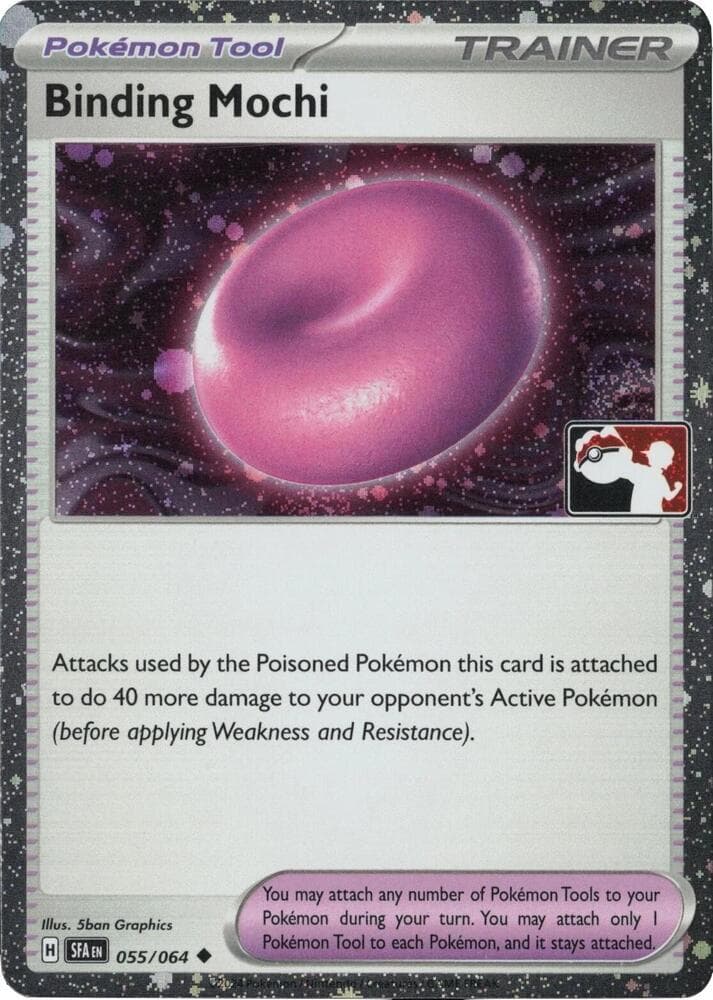 Binding Mochi - 055/064 (Cosmos Holo) — Prize Pack Series Cards 55 Pokémon card