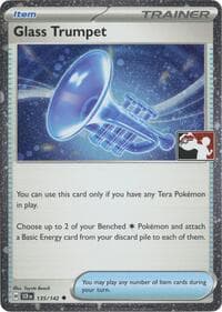 Glass Trumpet - 135/142 (Cosmos Holo) — Prize Pack Series Cards 135