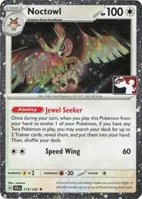 Noctowl - 115/142 (Cosmos Holo) — Prize Pack Series Cards 115