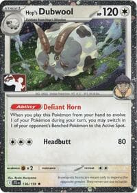Hop's Dubwool - 136/159 (Cosmos Holo) — Prize Pack Series Cards 136